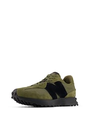 New Balance Khaki Green Mens 327 Trainers - Image 3 of 12