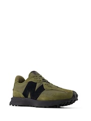 New Balance Khaki Green Mens 327 Trainers - Image 7 of 12
