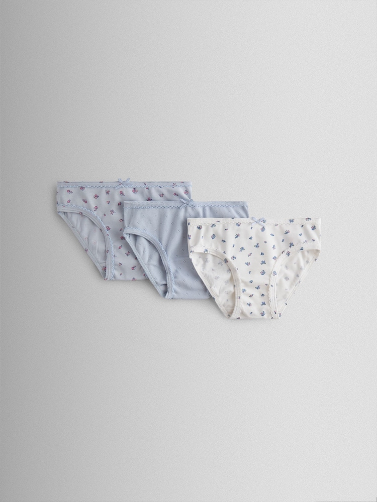 JoJo Maman Bébé Floral 3-Pack Floral Briefs - Image 1 of 8