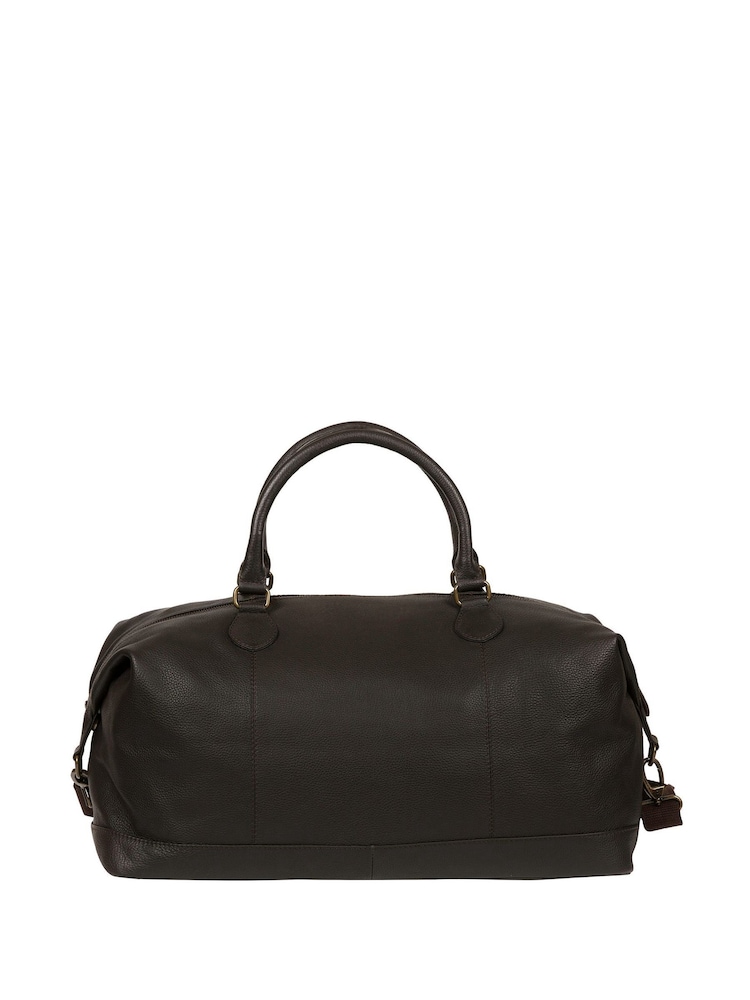 Cultured London Harbour Leather Brown Holdall - Image 2 of 6