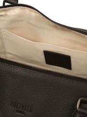 Cultured London Harbour Leather Brown Holdall - Image 4 of 6