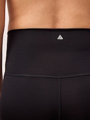 কালো - Supersoft Dry Tech Flared Yoga Sports Maternity Leggings - 10এর মধ্যে 6 ছবি