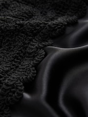 Black Sleeveless 2-in-1 Crochet Maxi Dress - Image 6 of 7