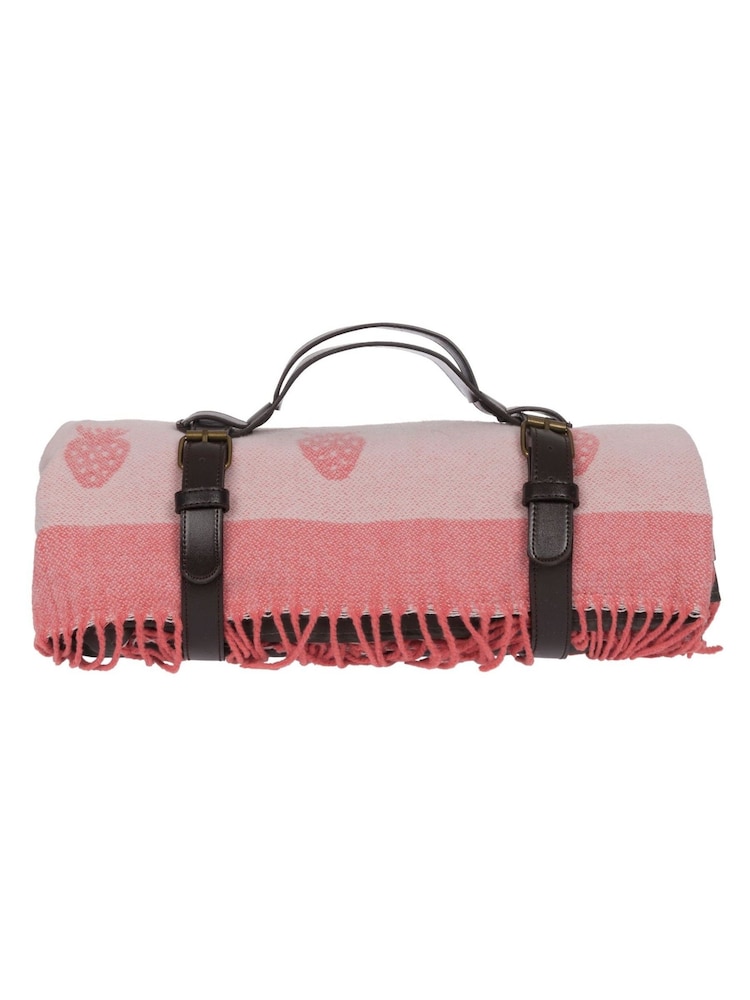 Sophie Allport Red Strawberries Picnic Blanket - Image 2 of 3
