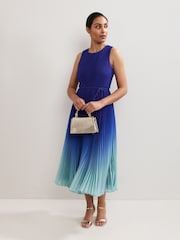 Phase Eight Blue Petite Simara Dress - Image 1 of 5