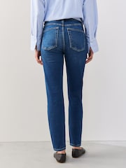 Dark Blue Slim Cropped Jeans - Image 3 of 9
