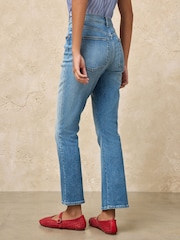 Mid Blue Cropped Bootcut Jeans - Image 5 of 9