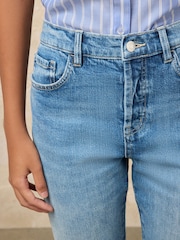 Mid Blue Cropped Bootcut Jeans - Image 6 of 9