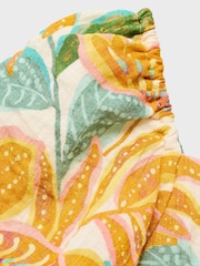 Mango Yellow Patterned Short Sleeve Maxi Dress - Image 4 of 4