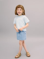 Mango Blue Denim Skirt - Image 1 of 5