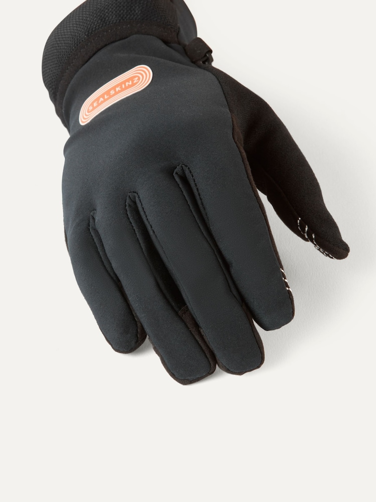 Sealskinz Wolferton Water Repellent Running Convertible Black Gloves - Image 4 of 4