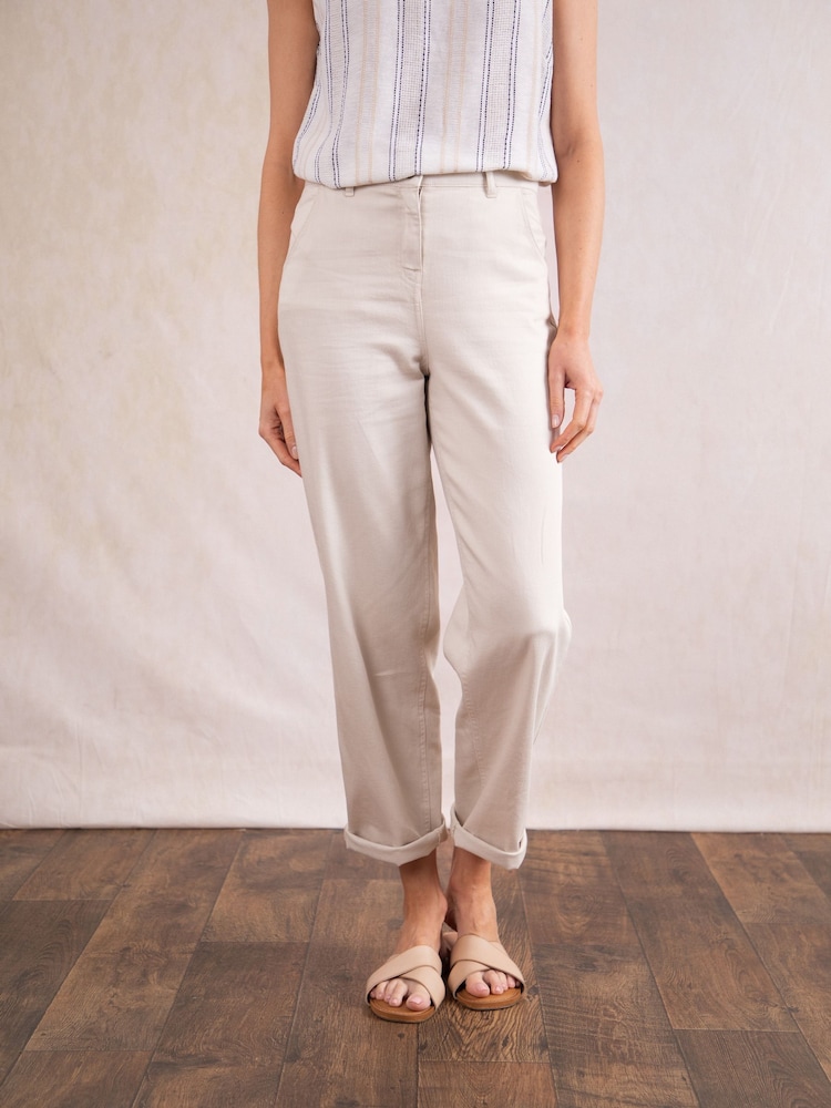 Lakeland Clothing Cream Starla Trousers - Image 1 of 5