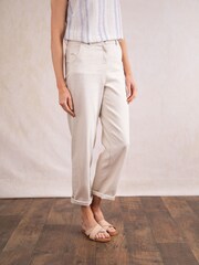 Lakeland Clothing Cream Starla Trousers - Image 3 of 5