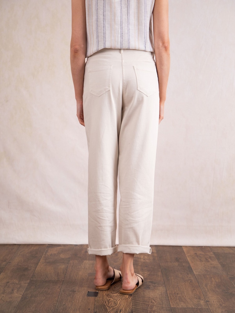 Lakeland Clothing Cream Starla Trousers - Image 5 of 5