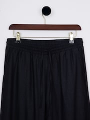 Lakeland Clothing Sarah Wide Leg Linen Blend Black Trousers - Imagen 3 de 3