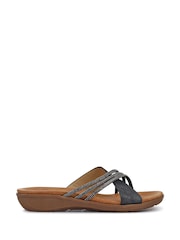 Pavers Black Flat Soled Mules - Image 2 of 6