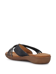 Pavers Black Flat Soled Mules - Image 4 of 6