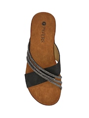 Pavers Black Flat Soled Mules - Image 5 of 6