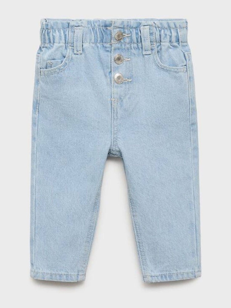 Mango Blue Paperbag Jeans - Image 1 of 3