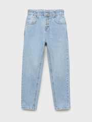 Mango Blue Paperbag Jeans - Image 2 of 4