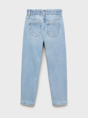 Mango Blue Paperbag Jeans - Image 3 of 4