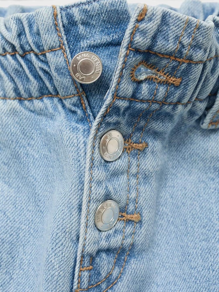 Mango Blue Paperbag Jeans - Image 4 of 4 Mango Blue Paperbag Jeans - Image 4 of 4