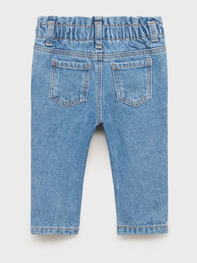 Mango Blue Sky Paperbag Jeans - Image 2 of 3 Mango Blue Sky Paperbag Jeans - Image 2 of 3