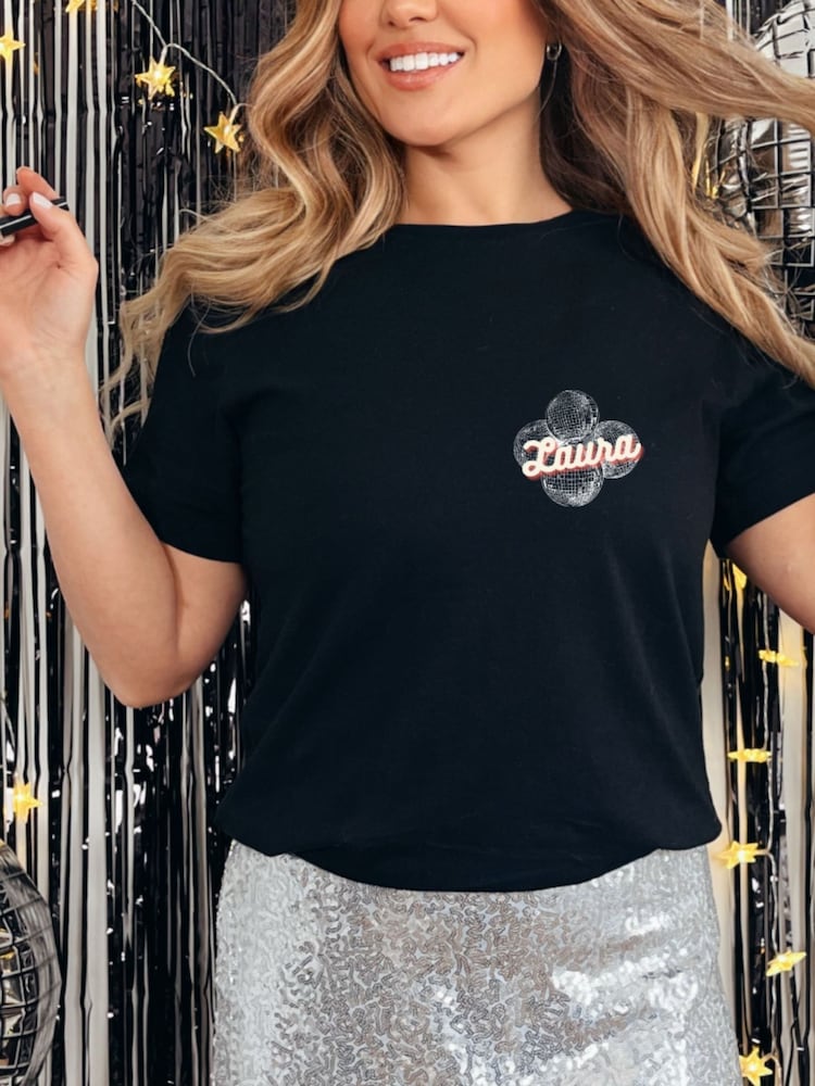 Personalised Last Disco Hen Party T-shirt by Koko Blossom - Image 1 of 4