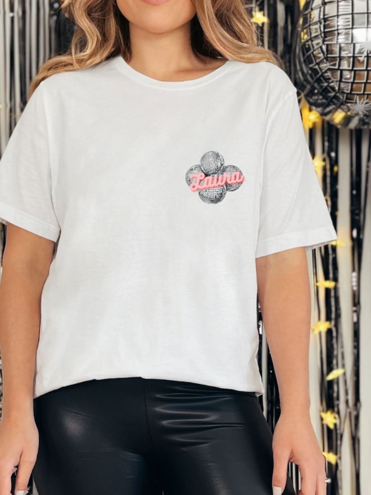 Personalised Last Disco Hen Party T-shirt by Koko Blossom - Image 2 of 4
