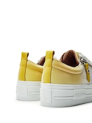 Moda In Pelle FILICIAN CHUNKY LEATHER TRAINER WITH ZIP AND LACE-UP CLOSURE - Image 4 of 4