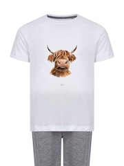 Personalised Highland Cow Pyjamas by Koko Blossom - Image 3 of 3