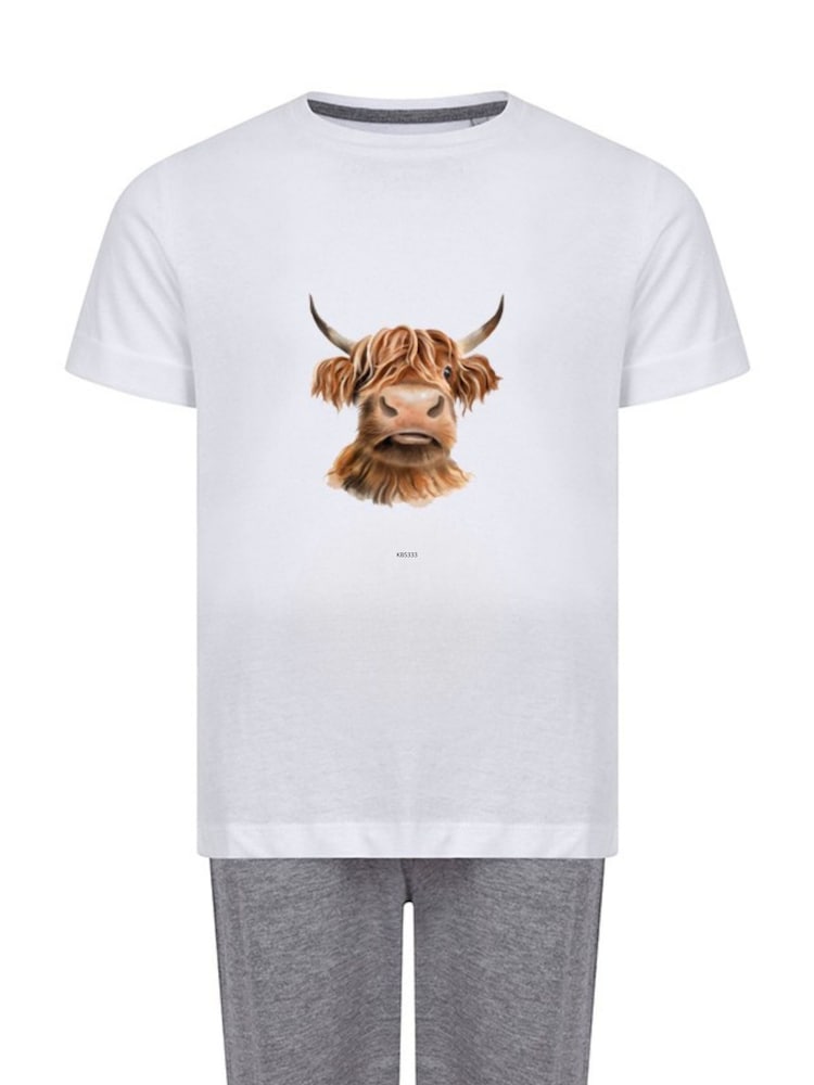 Personalised Highland Cow Pyjamas by Koko Blossom - Image 3 of 3