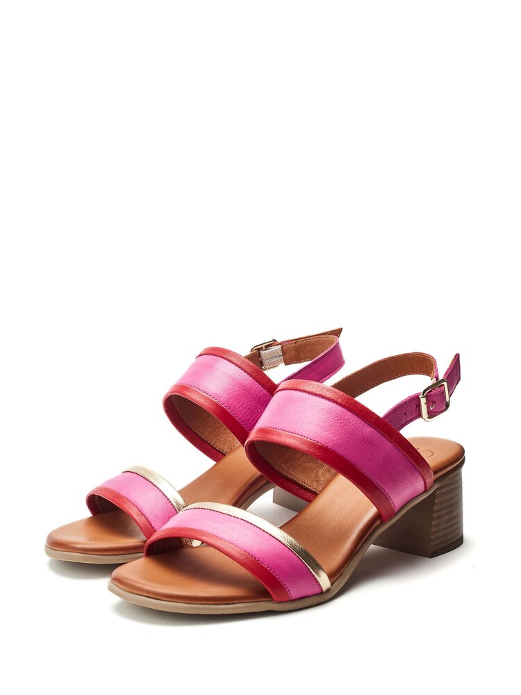 Moda in Pelle Luzula Colour Block Low Heel Sandals - Image 2 of 4