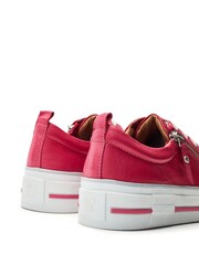 Moda In Pelle FILICIAN CHUNKY LEATHER TRAINER WITH ZIP AND LACE-UP CLOSURE - Image 3 of 4