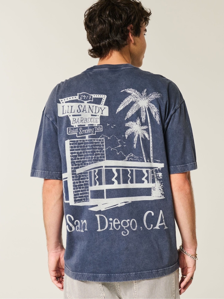 Hollister Back Graphic Print Short Sleeve T-Shirt - Image 2 of 4