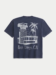 Hollister Back Graphic Print Short Sleeve T-Shirt - Image 4 of 4