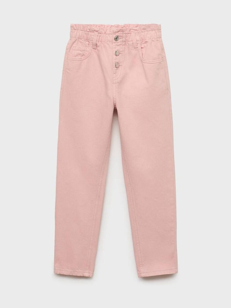 Mango Pink Paperbag Jeans - Image 1 of 3