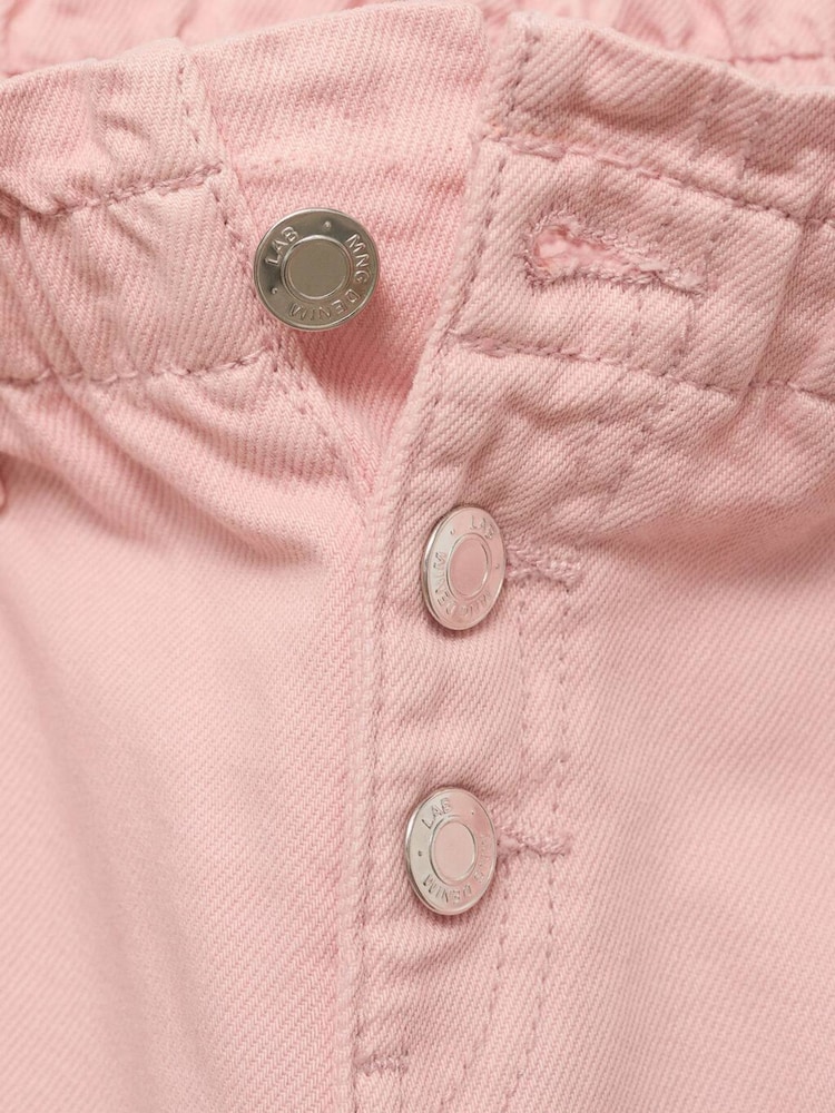 Mango Pink Paperbag Jeans - Image 3 of 3