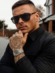 Storm Brown Plastic Oblong Eyeshape Sunglasses - Image 3 of 3