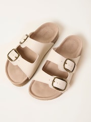 FatFace Meldon Ivory Leather Footbed Sandal - Image 4 of 4