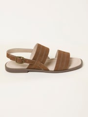FatFace Tan Brown Amalie Leather Sandal - Image 1 of 3