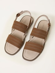 FatFace Tan Brown Amalie Leather Sandal - Image 3 of 3