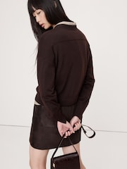 Braun - Banana Republic Merinopullover mit Rundhalsausschnitt - Bild 2 von 4