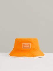 Reiss Papaya Orange Fan Bucket Hat - Image 3 of 6
