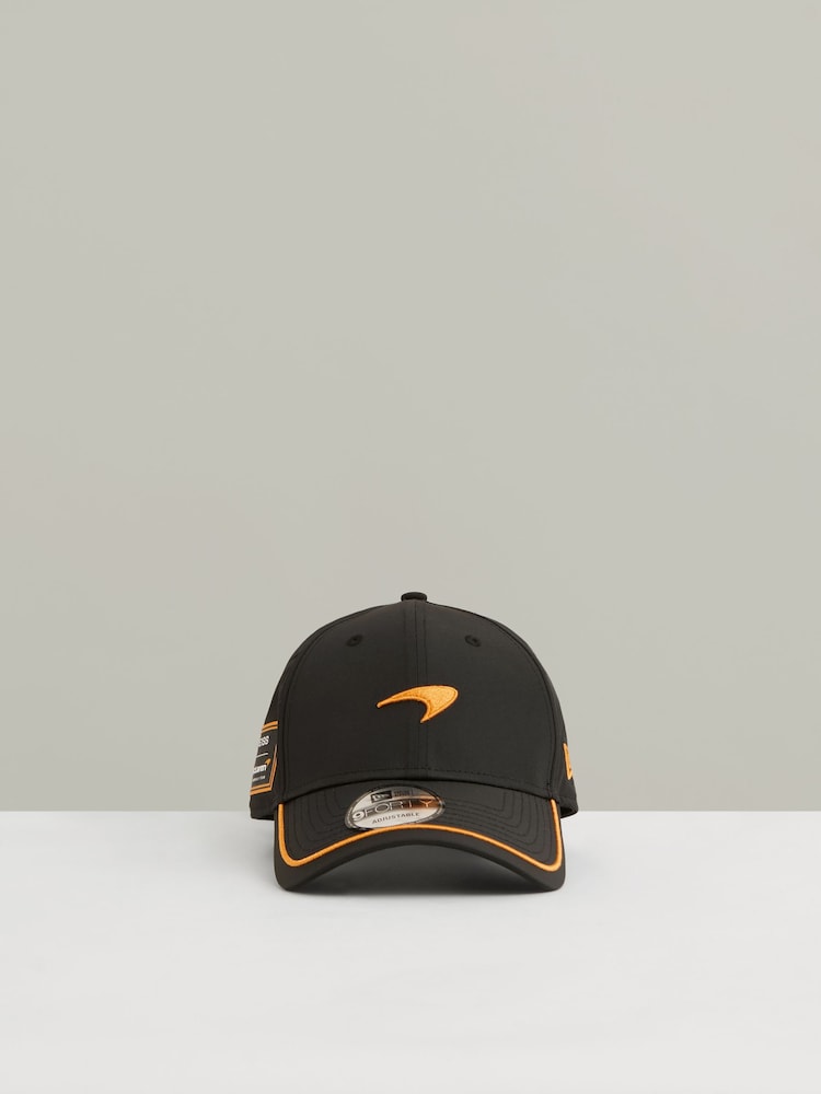 Reiss Black 9Forty McLaren F1 Team Speedmark Logo Cap Unisex Fit - Image 2 of 5 Reiss Black 9Forty McLaren F1 Team Speedmark Logo Cap Unisex Fit - Image 2 of 5