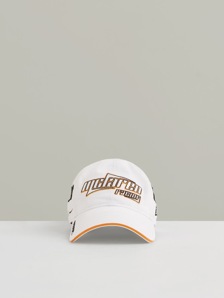 Reiss White 9Twenty McLaren Racing Heritage Cap Unisex Fit - Image 2 of 6 Reiss White 9Twenty McLaren Racing Heritage Cap Unisex Fit - Image 2 of 6