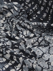 Reiss Navy Lornie Printed Maxi Slip Dress - Image 6 of 6