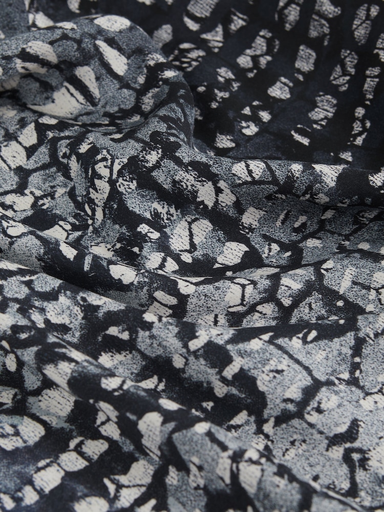 Reiss Navy Lornie Printed Maxi Slip Dress - Image 6 of 6