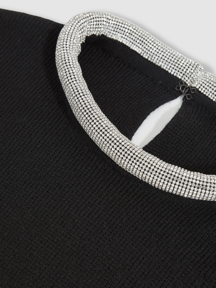 Reiss Black Crissie Jumper - Image 5 of 5 Reiss Black Crissie Jumper - Image 5 of 5