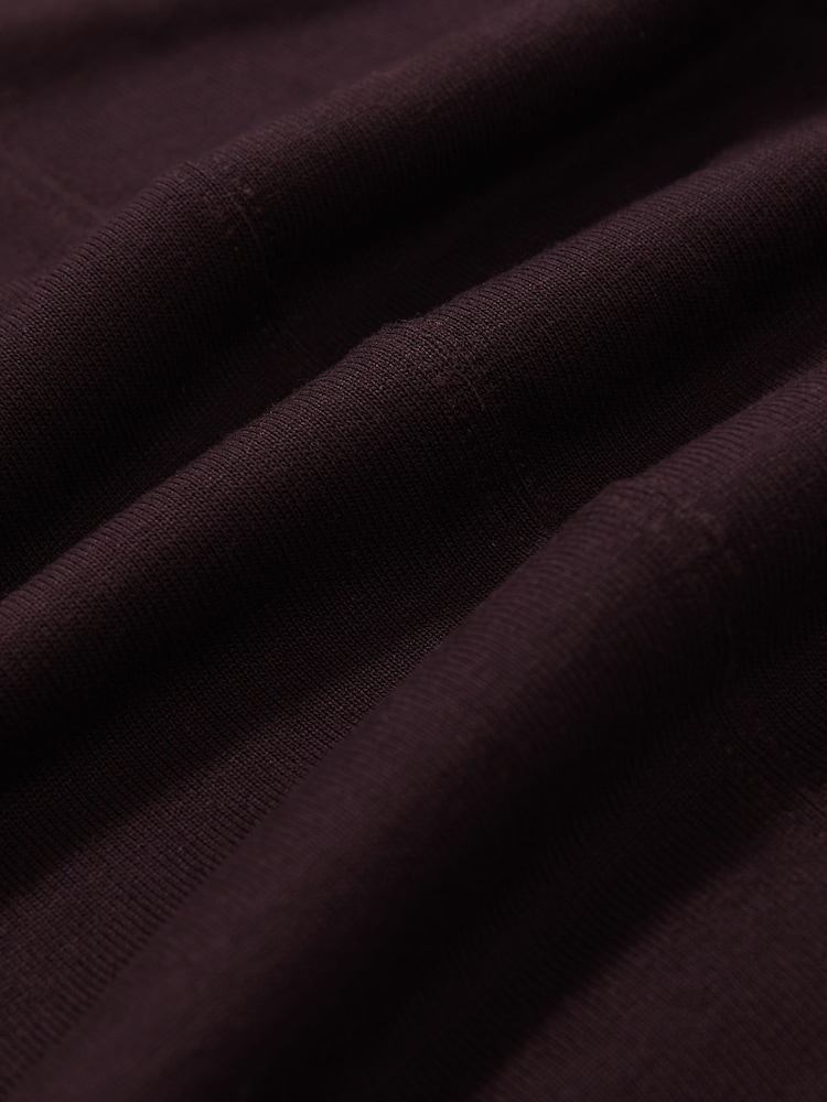Reiss Plum Brady Jersey V-Neck Top - Image 5 of 5